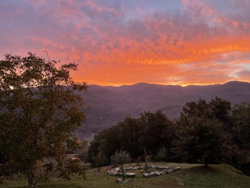 Tramonto rosso